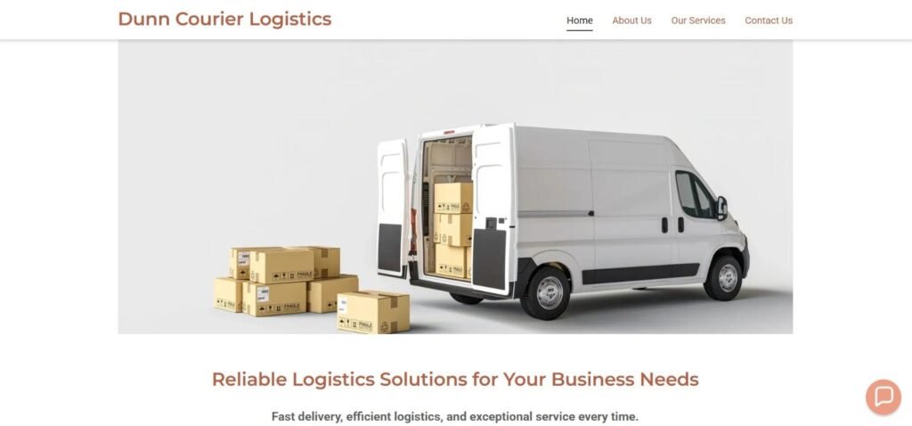 Dunn Courier Logistics Website