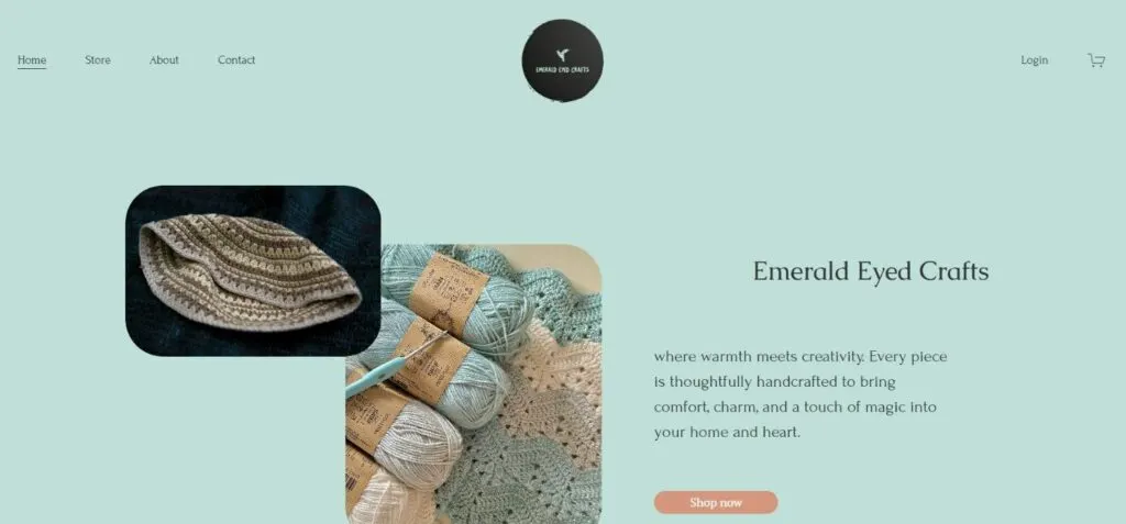 Emerald Eyed Crafts Website