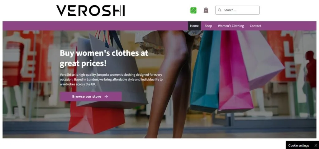 Veroshi Website
